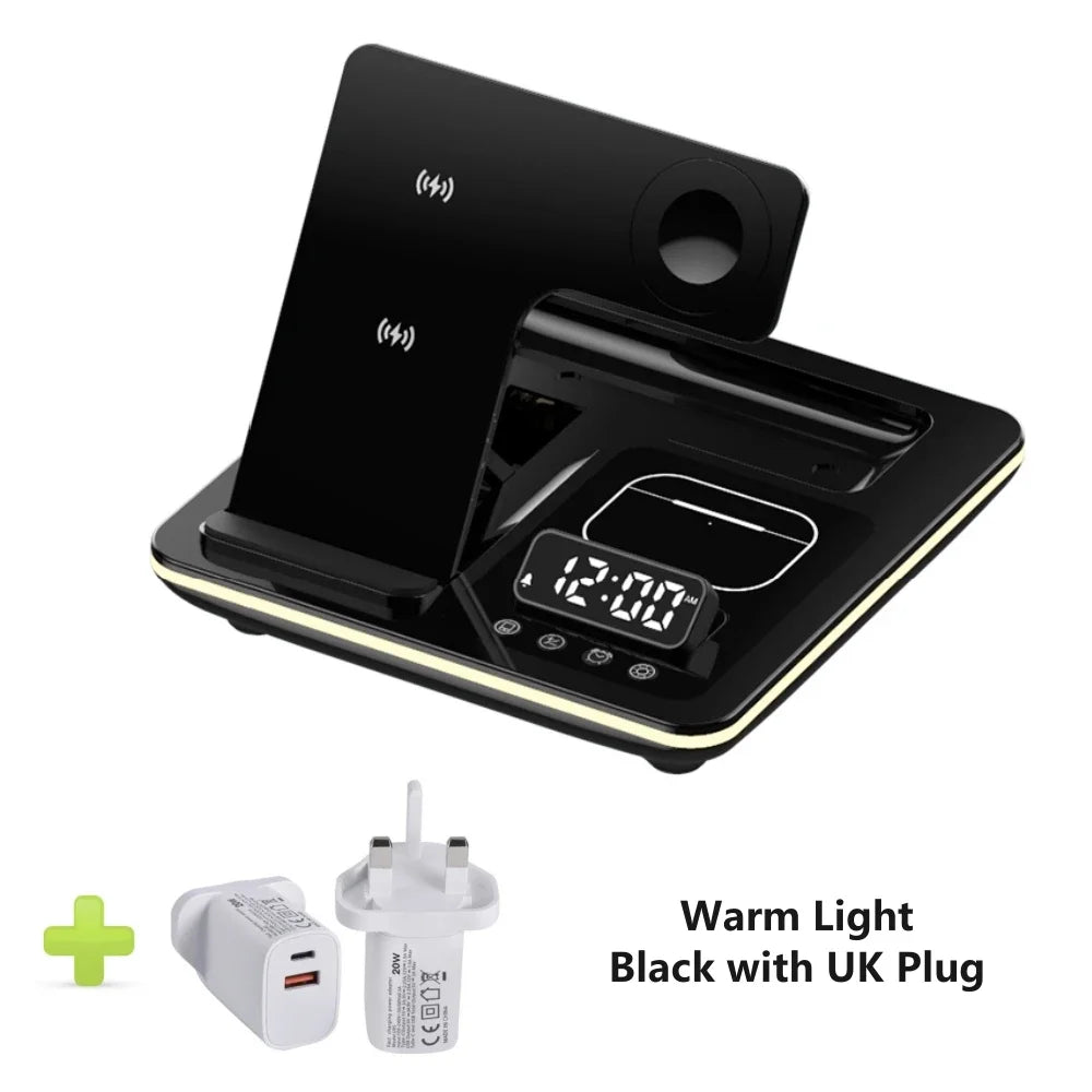 5 in 1 Portable Wireless Fast Charger Dock Station