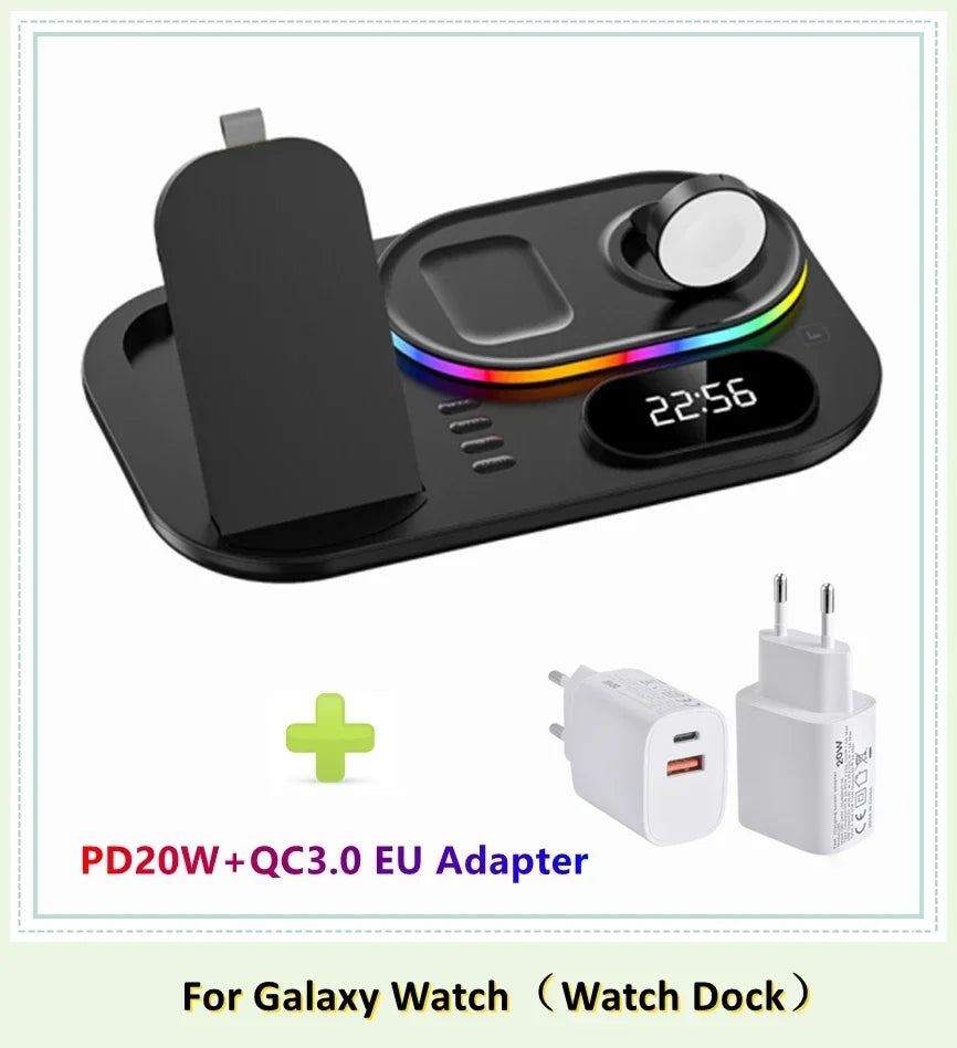 4 in 1 LED Wireless Charging Station