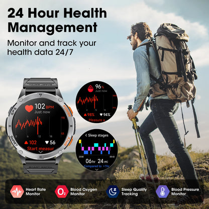 1.43 HD Screen Bluetooth Call Smart Watch