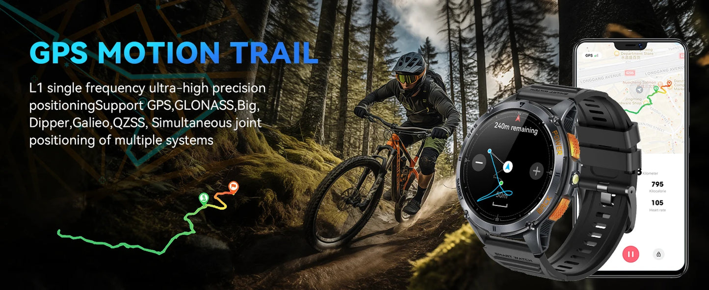1.43 HD Screen Bluetooth Call Smart Watch
