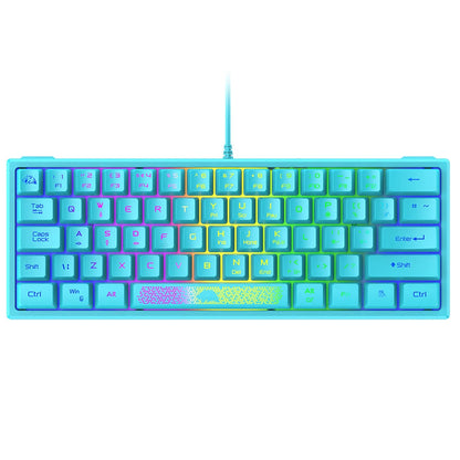 62 Keys Ergonomic Gaming Mechanical Keyboards