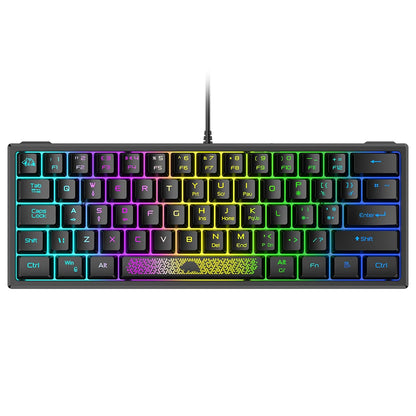 62 Keys Ergonomic Gaming Mechanical Keyboards