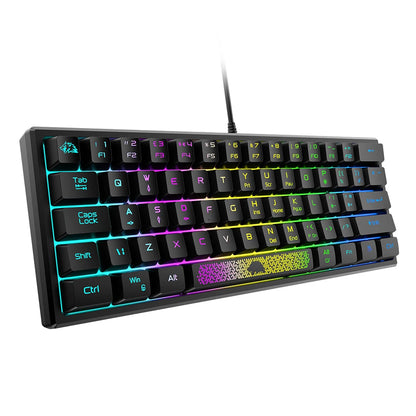 62 Keys Ergonomic Gaming Mechanical Keyboards