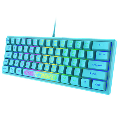 62 Keys Ergonomic Gaming Mechanical Keyboards