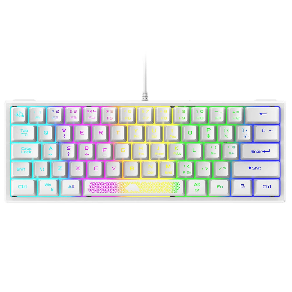 62 Keys Ergonomic Gaming Mechanical Keyboards