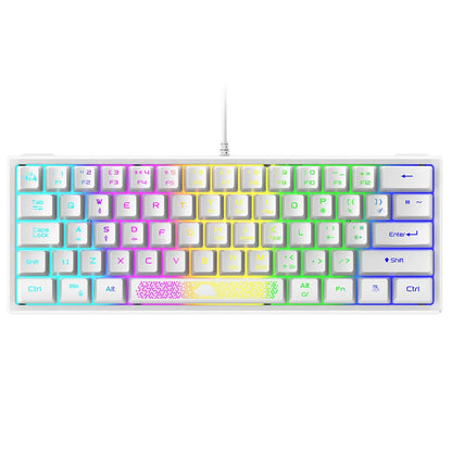 62 Keys Ergonomic Gaming Mechanical Keyboards