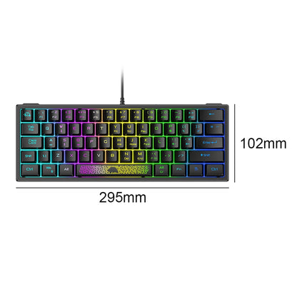 62 Keys Ergonomic Gaming Mechanical Keyboards
