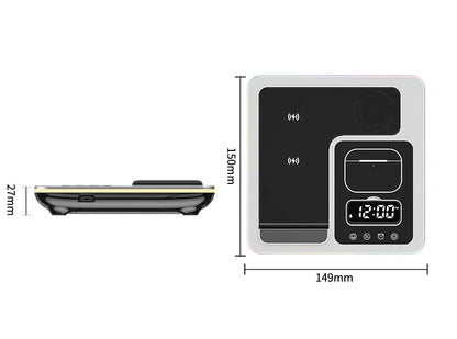 5 in 1 Portable Wireless Fast Charger Dock Station