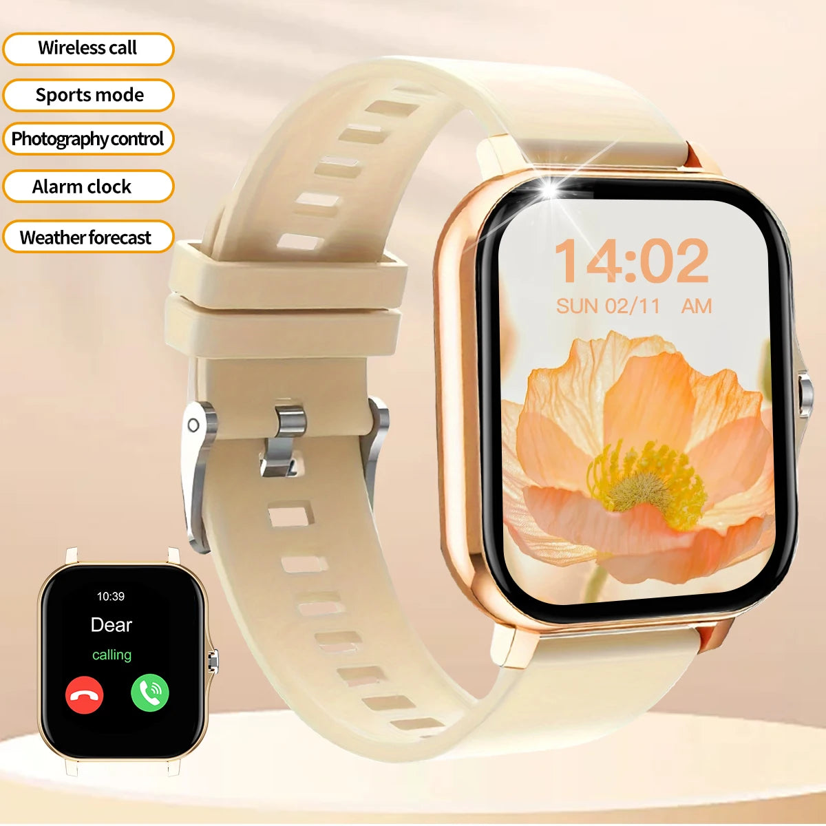 Fashion Bluetooth Call Touch Screen Smartwatch