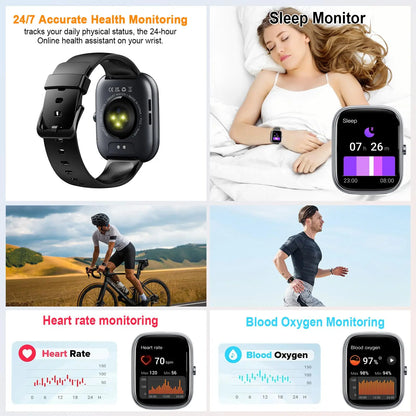 1.91" Heart Rate and Sleep Smartwatch