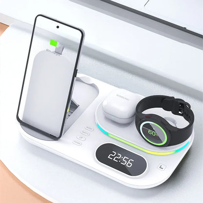 4 in 1 LED Wireless Charging Station