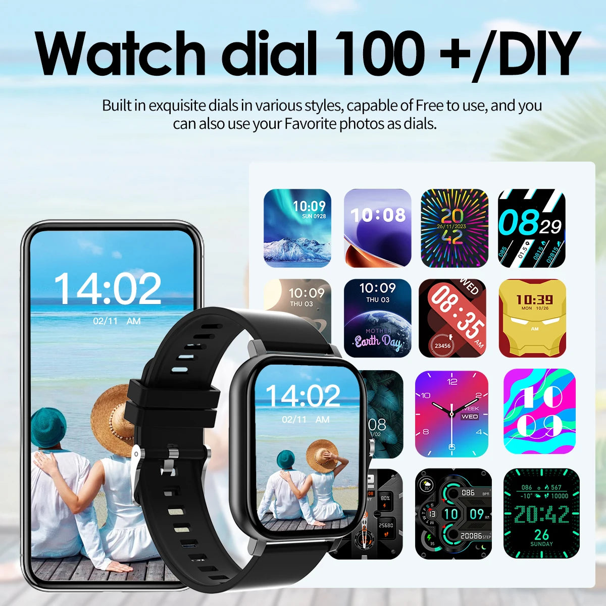Fashion Bluetooth Call Touch Screen Smartwatch