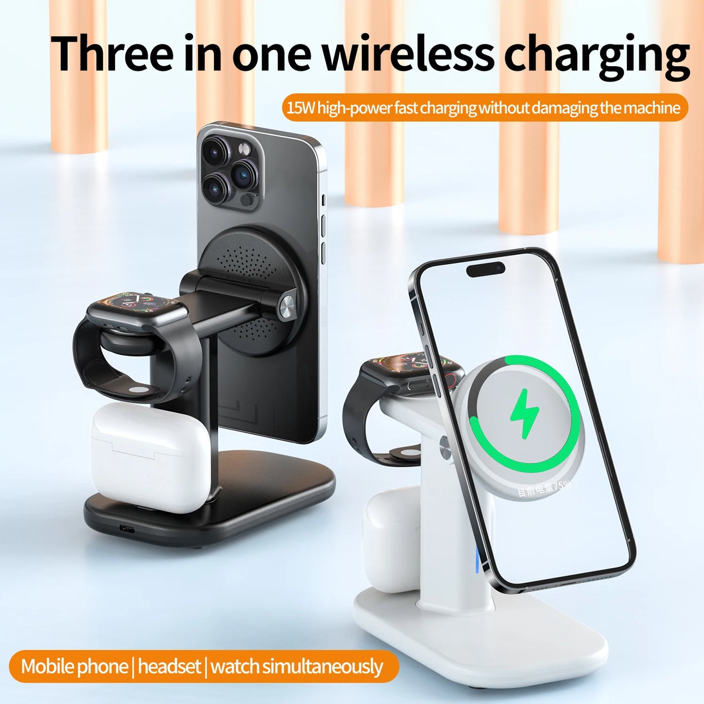3 in 1 Mag-safe Fast Charger Stand