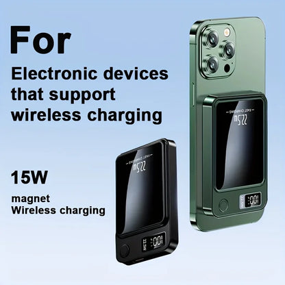 10000 MAH Magnetic Wireless Mobile Power Bank