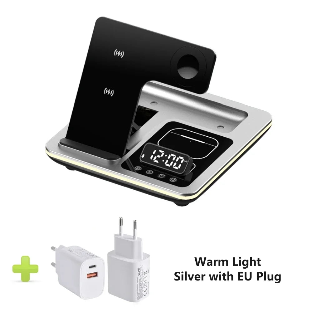 5 in 1 Portable Wireless Fast Charger Dock Station