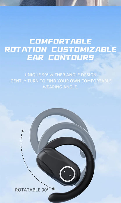360° Stereo 60Hours Playtime Bluetooth 5.4 TWS Headset