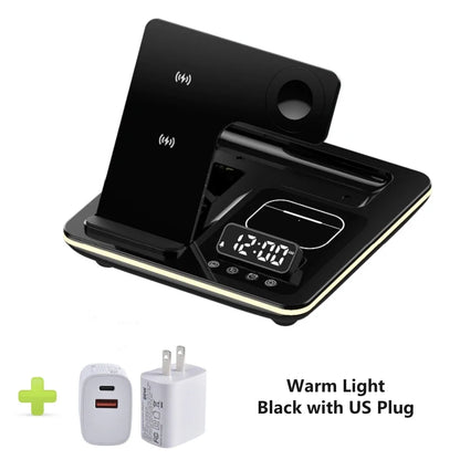 5 in 1 Portable Wireless Fast Charger Dock Station