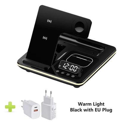 5 in 1 Portable Wireless Fast Charger Dock Station