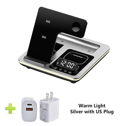 5 in 1 Portable Wireless Fast Charger Dock Station