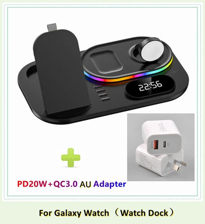 4 in 1 LED Wireless Charging Station