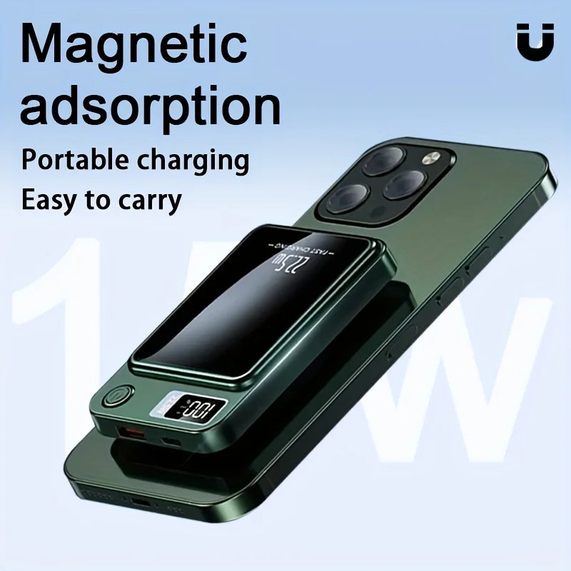 10000 MAH Magnetic Wireless Mobile Power Bank