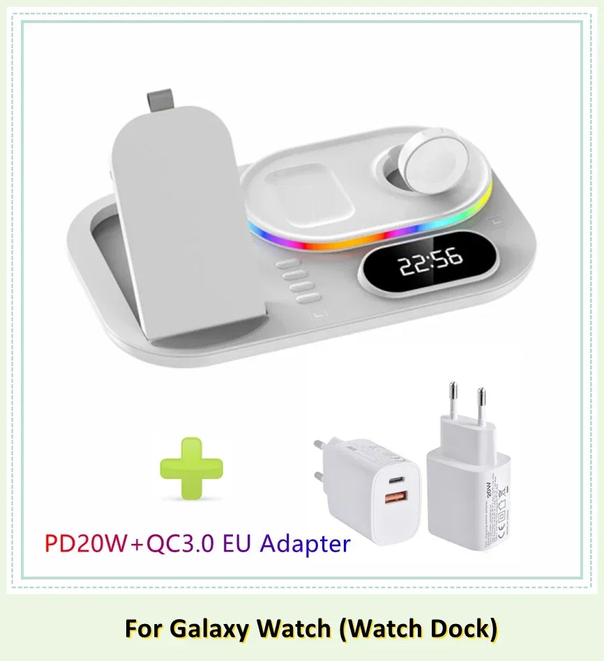 4 in 1 LED Wireless Charging Station