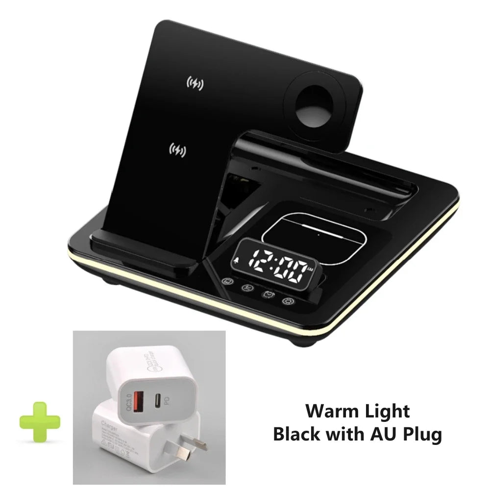 5 in 1 Portable Wireless Fast Charger Dock Station