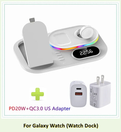 4 in 1 LED Wireless Charging Station