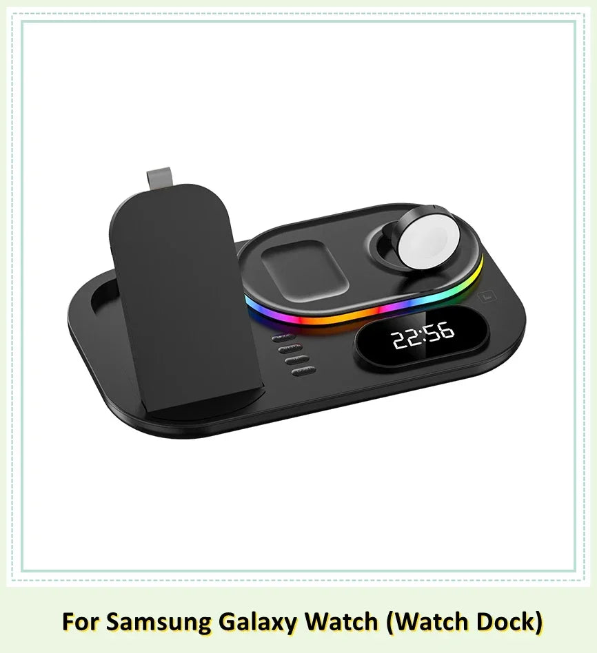 4 in 1 LED Wireless Charging Station