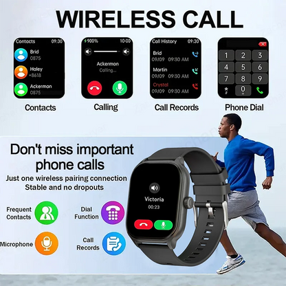 Wireless calling/dial, Multi-Sport Mode Smart watch