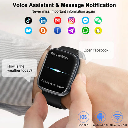 1.91" Heart Rate and Sleep Smartwatch