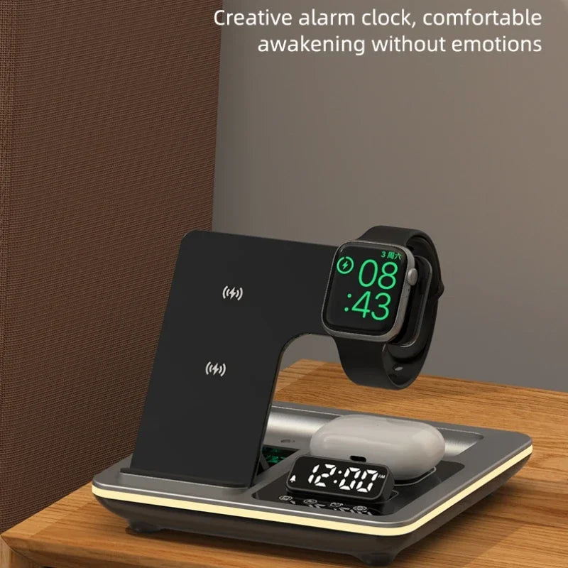 5 in 1 Portable Wireless Fast Charger Dock Station
