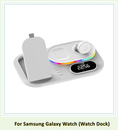 4 in 1 LED Wireless Charging Station