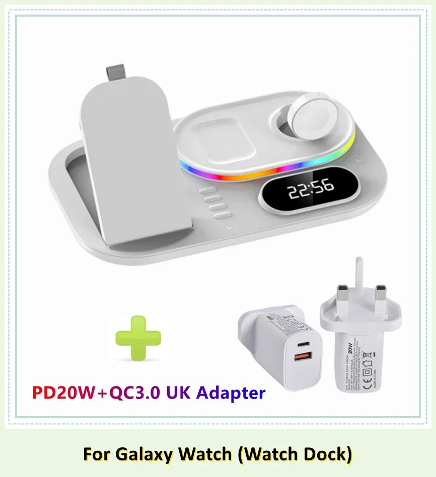 4 in 1 LED Wireless Charging Station
