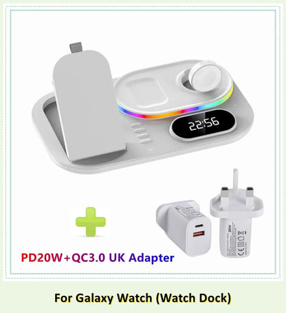 4 in 1 LED Wireless Charging Station