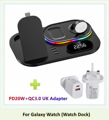 4 in 1 LED Wireless Charging Station
