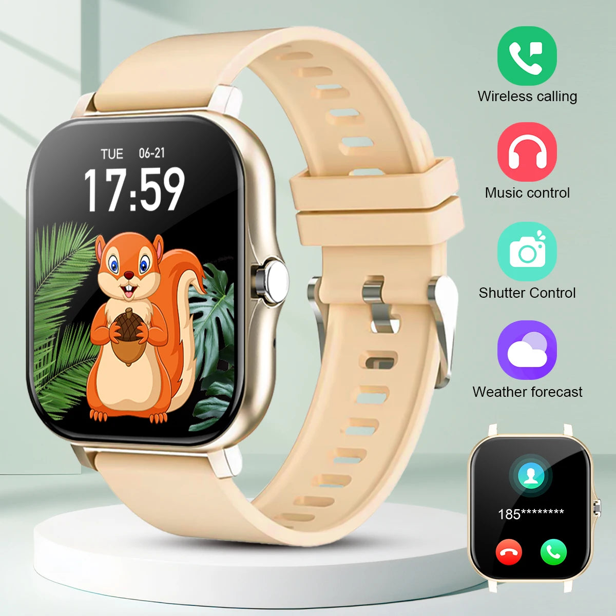 Fashion Bluetooth Call Touch Screen Smartwatch