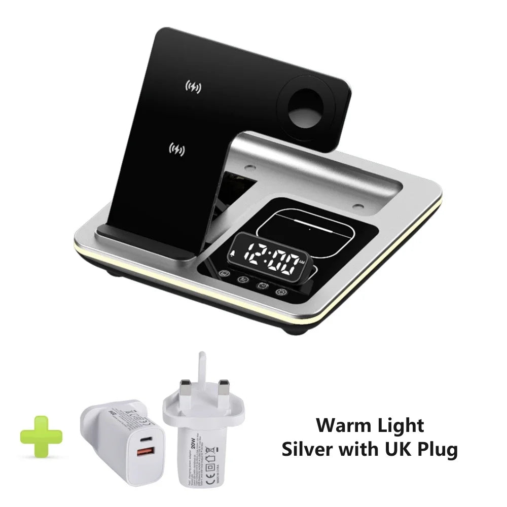 5 in 1 Portable Wireless Fast Charger Dock Station