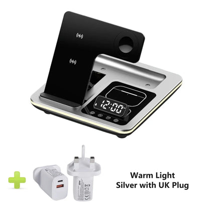 5 in 1 Portable Wireless Fast Charger Dock Station